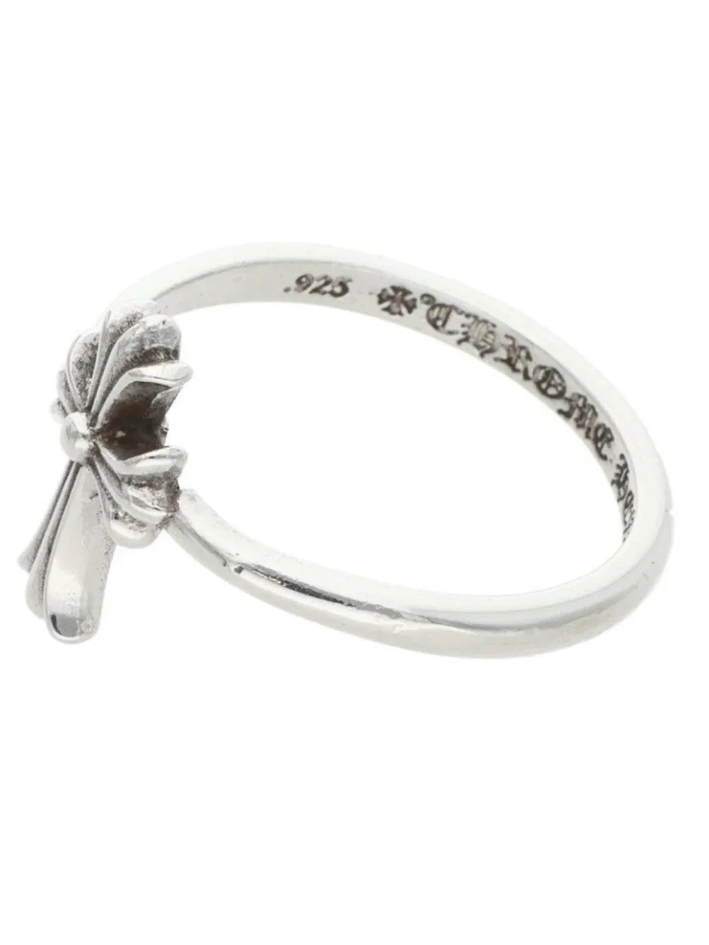 Chrome Hearts Bubblgm CH Crs Bubblegum CH Cross Silver Ring